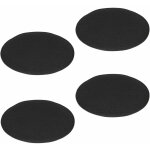 Lot de 4 coussins d'assise jonita, en feutre noir