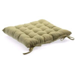 Lot de 4 coussins de chaise en coton lin, 38 x 38 cm - pegane -