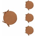Lot de 4 coussin rond galette de chaise ronde pour table et chaise de salle à manger avec cordon de serrage ... Lot de 4 coussin rond galette de chaise ronde pour table et chaise de salle à manger avec cordon de serrage ...