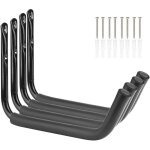 Lot de 4 crochets de rangement robustes pour kayak, bras de 38 cm, support mural pour garage, planche ...