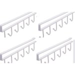Lot de 4 crochets de rangement pour tasses sous �tag�re , porte - gobelet � suspendr avec 6 crochets, ...
