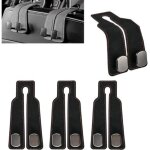 Lot de 4 crochets de rangement pour voiture, crochets doubles pour dossier de si�ge auto, crochets m�talliques ...