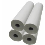 Lot de 4 draps d'examen blanc 50cm x 46m - 34g / m2 double �paisseur aspect gaufr� 100% pure ouate - ...