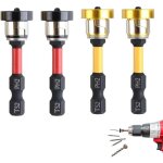 Lot de 4 embouts ph2 magn�tiques 1 / 4  pour placo, embout tournevis � positionnement pour cloison s�che ...