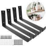Lot de 4 equerre murale robustes de 4 mm d'paisseur chafaudage, support etagere murale , supports d'tagre ...