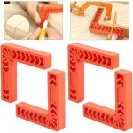 Lot de 4 �querres de positionnement � 90 degr�s de 150 mm pour travail du bois, cadres photo, bo�tes, ...