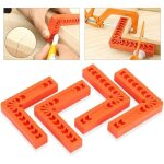 Lot de 4 �querres de positionnement � 90 degr�s � angle droit pour le travail du bois, cadres photo, ...