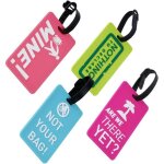 Lot de 4 �tiquettes de bagage pour voyage en pvc de diff�rents couleurs?10. 56. 5cm?