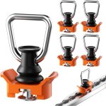 Lot de 4 ferrures d'extrmit simples pour rails d'arrimage - accessoire idal pour l'arrimage et le ...