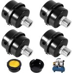 Lot de 4 filtres � air compresseurs, filetage 3 / 8  16 mm, silencieux pour compresseur d'air sans huile ...