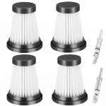 Lot de 4 filtres hepa de rechange pour aspirateur sans fil pour moosoo k12 k12 pro k13, pour genius invictus ...