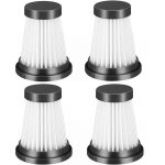 Lot de 4 filtres hepa de remplacement pour aspirateurs sans fil moosoo k12, k12 pro et k13