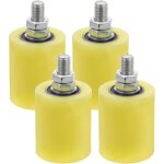 Lot de 4 galets en nylon antirouille ? guidage silencieux pour portail coulissant ou porte de garage ...