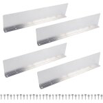 Lot de 4 goutti�res droites en aluminium pour goutti�res, mini goutti�res pour abris, bande de toit pour ...