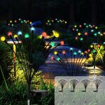 Lot de 4 guirlandes lumineuses solaires d'extrieur, 10 led, tanches ip65, pour jardin, terrasse, arbustes, ...