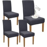 Lot de 4 housses de chaise imperm�ables haute qualit� pour salle � manger, banquet, cuisine et f�te ? ...