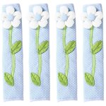 Lot de 4 housses de poignée de porte de réfrigérateur antistatiques pour la maison (bleu ciel) Lot de 4 housses de poignée de porte de réfrigérateur antistatiques pour la maison (bleu ciel)