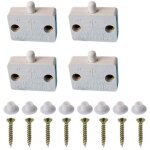 Lot de 4 interrupteurs pour portes d'armoires, tiroirs, lampes, ouverture et fermeture, compatibles avec ...