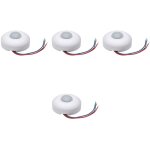 Feiyue - lot de 4 lampes  technologie infrarouge pir montes au plafond ac85v - 265v avec dtecteur ...