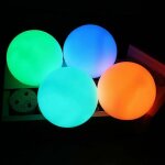 Lot de 4 lampes de piscine flottantes, boule lumineuse led �tanche ip68, lumi�re de piscine led 16 couleurs ...