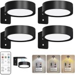 Lots de 4 lampes dans le tableau, piles de vitraux, luminaires dans le tableau, 3 couleurs, appliques ...