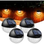 Lot de 4 led lampes solaire applique murale ext�rieur ip65 �tanche �clairage mural d�corative lumi�re ...