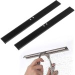 Lot de 4 l�vres en caoutchouc raclette vitre, l�vre en silicone racloir pour remplacement de raclettes ...