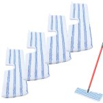 Lot de 4 lingettes de rechange en microfibre pour balai o cedar, compatibles avec les balais � franges ...