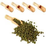 Lot de 4 mini cuill�res en bois, mini cuill�re de bain, cuill�re � bonbons en bois pour miel, �pices, ...