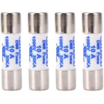 Lot de 4 multim�tres, 10 fusibles cylindriques en c�ramique de 38 mm, 1 000 v, 10 a, blancs