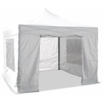 Terre jardin - lot de 4 murs pour tonnelle pliante 3 x 3 m - - blanc