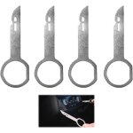Lot de 4 outils de d�montage d'autoradio - outil de d�verrouillage radio - compatible avec vw pour ford ...
