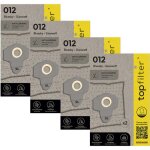 Lot de 4 packs de 2 sacs aspirateur 64012 bluesky et gisowatt topfilter premium