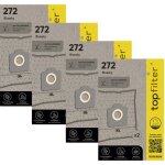 Lot de 4 packs de 2 sacs aspirateur 64272 bluesky topfilter premium