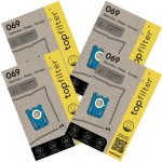 Lot de 4 packs de 4 sacs aspirateur 64069 electrolux philips et tornado topfilter premium