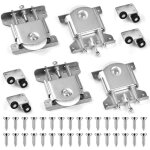 Lot de 4 paires de roulettes pour portes coulissantes, roulettes de placard, roulettes de remplacement ...