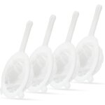 Lot de 4 passoires multi - mailles haut de gamme : mailles 100 / 200 / 300 / 400, nylon et plastique, ...