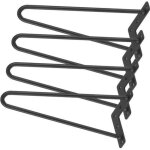 Lot de 4 pcs pied de table basse design acier?30 cm?