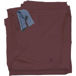 Lot de 4 c�t�s pour pergola cadiz, panneau lat�ral de remplacement 4x4m, polyester, rouge - brun