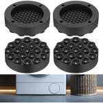 Lot de 4 pieds anti - vibrations pour machine  laver, amortisseurs de vibrations pour lave - linge et ...