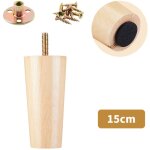 Lot de 4 pieds de canap en bois massif, adapts aux meubles tv, tables basses, meubles  chaussures ...
