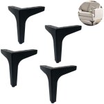 Lot de 4 pieds de canap� en m�tal, style moderne triangulaire pour meubles diy