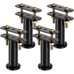 Lot de 4 pieds de lit r�glables en hauteur de 12 � 18 cm - kit de renforcement pour barre centrale et ...