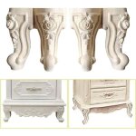 Lot de 4 pieds de meubles en bois - 10 cm - style europ�en - en bois massif sculpt� - d�coration pour ...