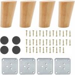 Lot de 4 pieds de meuble en bois, 8 cm pieds de canapé de rechange, table basse jambes, pour lit, placard, ... Lot de 4 pieds de meuble en bois, 8 cm pieds de canapé de rechange, table basse jambes, pour lit, placard, ...