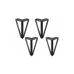 Lot de 4 pieds de meubles en métal de rechange, noirs, 15 cm, adaptés aux meubles, armoires, canapés, ... Lot de 4 pieds de meubles en métal de rechange, noirs, 15 cm, adaptés aux meubles, armoires, canapés, ...