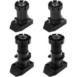 Lot de 4 pieds de meubles en plastique pour cuisine, pieds de table r�glables en hauteur, pieds de meubles ...