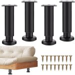 Lot de 4 pieds de meubles rglables, 18 - 30 cm, pieds de meubles de salle de bain, pieds rglables pour ...