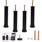 Lot de 4 pieds de meuble r�glables, pieds de support pour pieds de lit, pieds de remplacement pour pieds ...