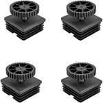 Lot de 4 pieds de nivellement rglables - 50 x 50 mm - embouts de pieds de chaise avec filetage rglable ...